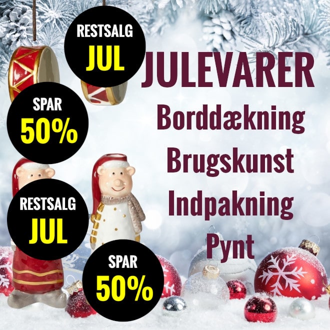 Julepynt og borddækning til jul